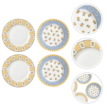 4pcs Flower Pattern Dish Multifunctional Retro Steak Fruit Dish Food Serving Plate for Coffee Shop Restaurant
4pcs Flower Pattern Dish Multifunctional Retro Steak Fruit Dish Food Serving Plate for Coffee Shop Restaurant