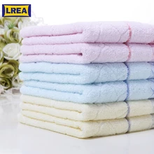 LREA MODA bonito do estilo material de toalha de rosto 100% algodão Macio e confortável Proteger sua pele 34x74cm(China)