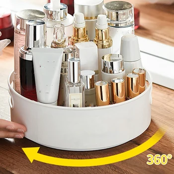 Multifunctional Non-Slip Rotating Storage Tray ABS Cosmetic Storage Holder Kitchen Storage Tray Desktop Fruit Dish Gray+White-S
Multifunctional Non-Slip Rotating Storage Tray ABS Cosmetic Storage Holder Kitchen Storage Tray Desktop Fruit Dish Gray+White-S
