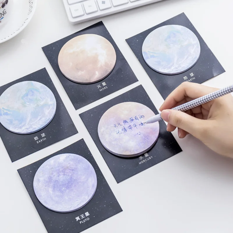 30Pcs/Set Memo Pads Sticky Notes Kawaii Cute Planet Paper Notepad Daliy Scrapbooking Stickers Office School stationery Bookmark
30Pcs/Set Memo Pads Sticky Notes Kawaii Cute Planet Paper Notepad Daliy Scrapbooking Stickers Office School stationery Bookmark