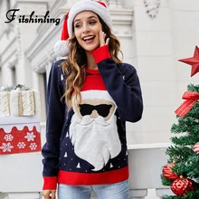 Womens Christmas Fleece Santa Rudolph Beer Jumper Ladies Tunic Sweatshirt Dress