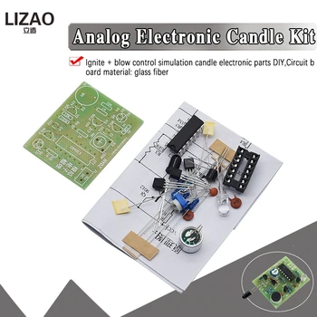 DIY Kit Module Analog Electronic Candle Lights + Blowing Control Simulation Candle Suite Trousse Timer Componentes Eletronico
DIY Kit Module Analog Electronic Candle Lights + Blowing Control Simulation Candle Suite Trousse Timer Componentes Eletronico
