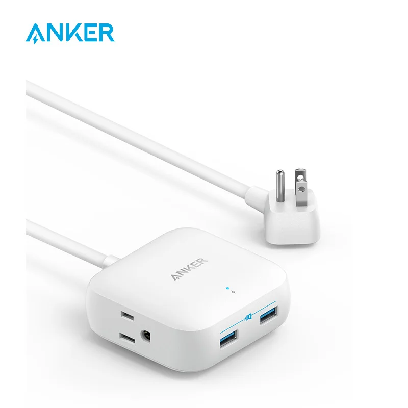 Anker Power Strip with USB, 2 Outlet & 2 PowerIQ USB Ports (24W) Travel Power Strip, Powerport Strip 2 Mini with 5ft Long Cord
Anker Power Strip with USB, 2 Outlet & 2 PowerIQ USB Ports (24W) Travel Power Strip, Powerport Strip 2 Mini with 5ft Long Cord
