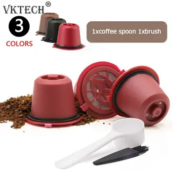 1/3pcs Refillable Reusable Coffee Capsule Filters for Nespresso Coffee Machine with Brush Spoon Plastic Spoon Filter Pod
1/3pcs Refillable Reusable Coffee Capsule Filters for Nespresso Coffee Machine with Brush Spoon Plastic Spoon Filter Pod