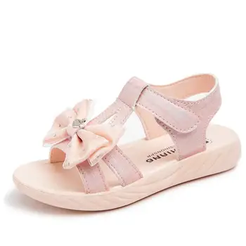 New Kids Sandals Girls Bow Flat Heel Beach Shoes Children Sandals For Girls Princess Casual Sneakers Size 26-36 
New Kids Sandals Girls Bow Flat Heel Beach Shoes Children Sandals For Girls Princess Casual Sneakers Size 26-36