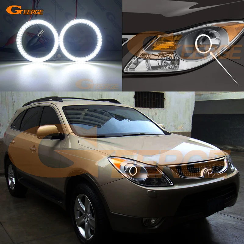Для Hyundai veracruz ix55 2007 2008 2009 2010 2011 2012 ультра яркий SMD светодиодный комплект колец