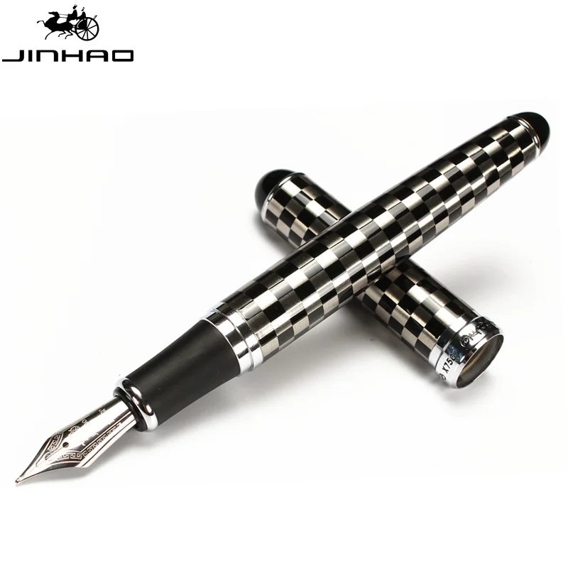 Jinhao X750 классический Стиль серебряный зажим металлическая авторучка 0 5 мм перо