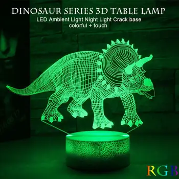 Desk Light Jurassic Dinosaur 3D Table Lamp Indoor Lighting Gifts Touch Control Cute Night Light Christmas Xmas Home Decor
Desk Light Jurassic Dinosaur 3D Table Lamp Indoor Lighting Gifts Touch Control Cute Night Light Christmas Xmas Home Decor