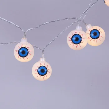 2.5 Meters 10 Solar LED Waterproof Spooky Eyeball String Lights Scary Halloween Decorations for Home Party Bar Haunted House Dec
2.5 Meters 10 Solar LED Waterproof Spooky Eyeball String Lights Scary Halloween Decorations for Home Party Bar Haunted House Dec