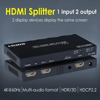 4K 60Hz HDMI Splitter 1x2 Splitter HDMI 2.0 4K Support HDCP 2.2 1.4 HDMI Splitter 2.0 Switch Box For HDTV DVD STB Projector
4K 60Hz HDMI Splitter 1x2 Splitter HDMI 2.0 4K Support HDCP 2.2 1.4 HDMI Splitter 2.0 Switch Box For HDTV DVD STB Projector