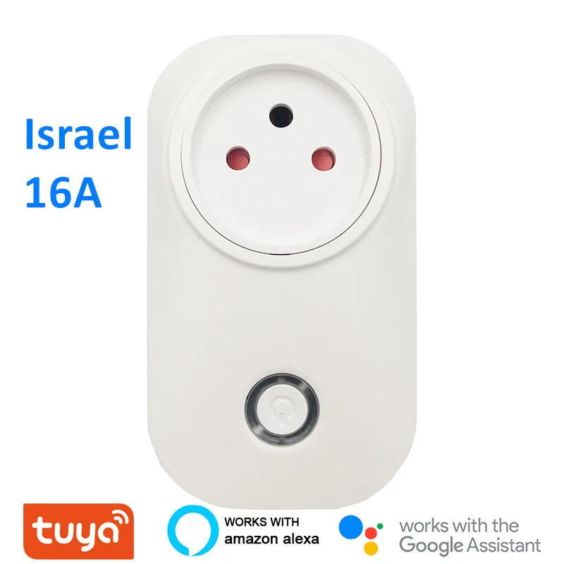 Smart Plug умная розетка Wi-Fi Израиль выход Мощность монитор Tuya Life приложение работает