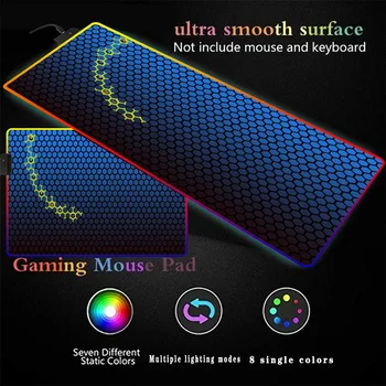 Hexagon Texture Mouse Pad Large RGB LED Mouse Mat Big Desk Mat Non-Slip Rubber Base Mousepad for Laptop PC Game Waterproof
Hexagon Texture Mouse Pad Large RGB LED Mouse Mat Big Desk Mat Non-Slip Rubber Base Mousepad for Laptop PC Game Waterproof