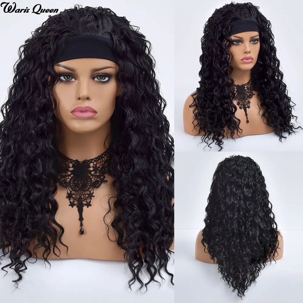 Headband Nutural Long Black Water Wave Synthetic Wigs For Black Women Heat Resistant Fiber Glueless Black Wig
Headband Nutural Long Black Water Wave Synthetic Wigs For Black Women Heat Resistant Fiber Glueless Black Wig