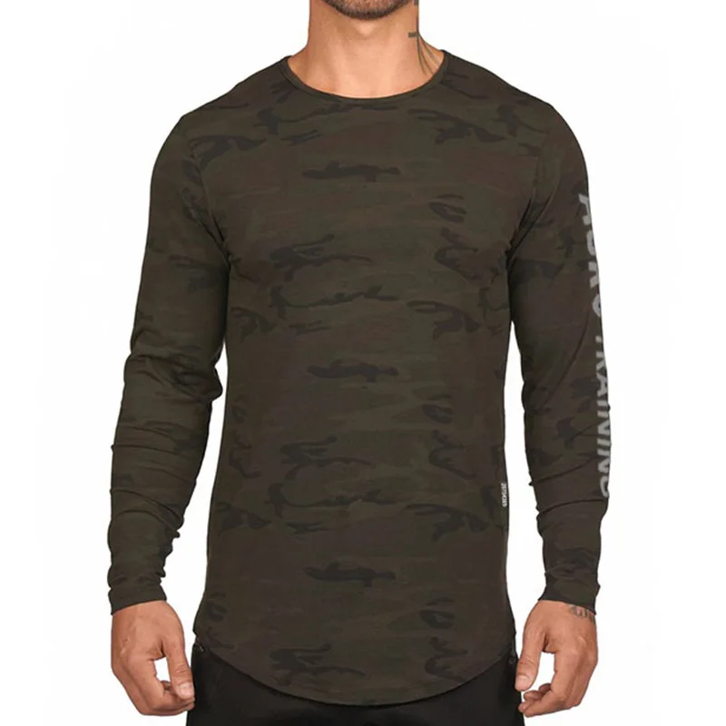 New Men's Quick-drying T-shirt Solid Color Round Neck Pullover Letter Printing Sports Long-sleeved T-shirt Men's Fitness Clothes
New Men's Quick-drying T-shirt Solid Color Round Neck Pullover Letter Printing Sports Long-sleeved T-shirt Men's Fitness Clothes