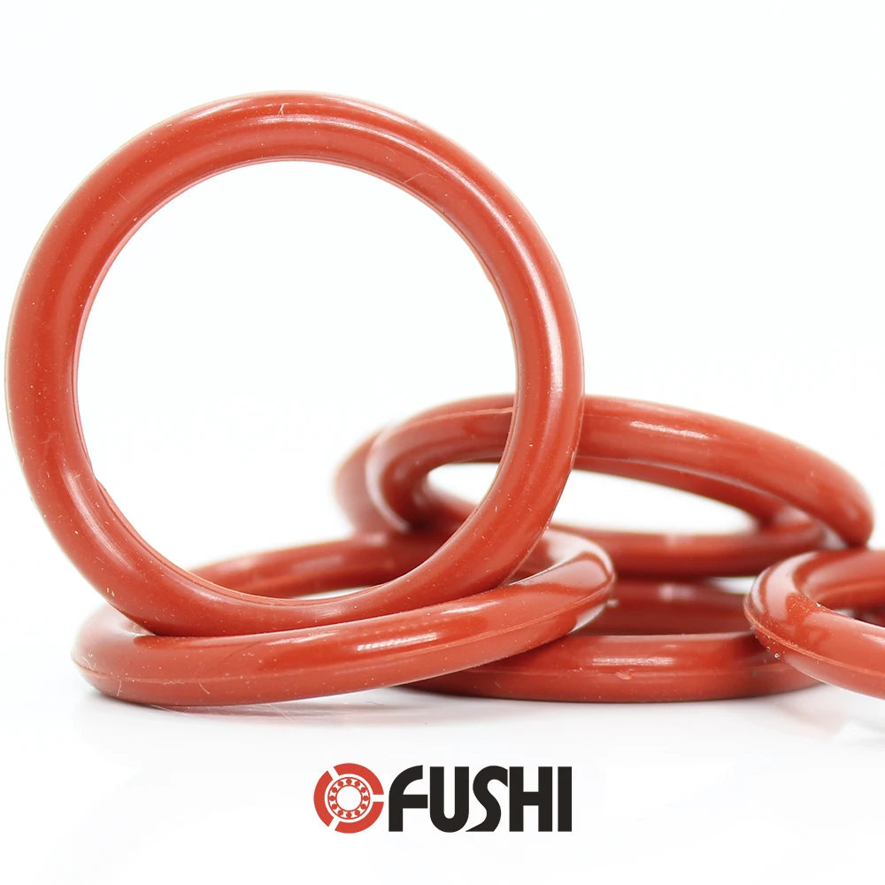 

CS3.1mm Silicone O RING OD 43/44/45/46/47/48/49/50/51 50PCS O-Ring VMQ Gasket seal Thickness 3.1mm ORing White Red Rubber