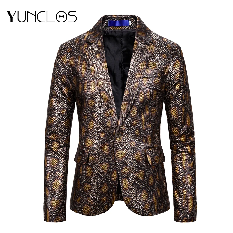 New Men Sequin Blazer Wedding & Party Jackets European Size Suit Men's One Button &Snake Pattern Leisure For Men Singer Stages
New Men Sequin Blazer Wedding & Party Jackets European Size Suit Men's One Button &Snake Pattern Leisure For Men Singer Stages