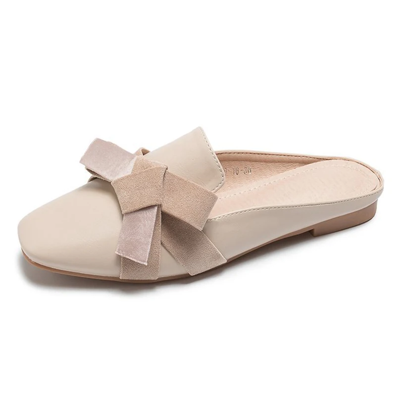 Woman Slip on Slippers Close Toe Bow Flat Non-slip Soft Autmn Winter Warm House Slippers Indoor Outdoor Female Fashion Shoes
Woman Slip on Slippers Close Toe Bow Flat Non-slip Soft Autmn Winter Warm House Slippers Indoor Outdoor Female Fashion Shoes