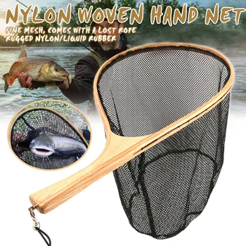 Fly Fishing Landing Net Mesh Trout Catch Wooden Frame Handle Portable Accessories H7JP
Fly Fishing Landing Net Mesh Trout Catch Wooden Frame Handle Portable Accessories H7JP
