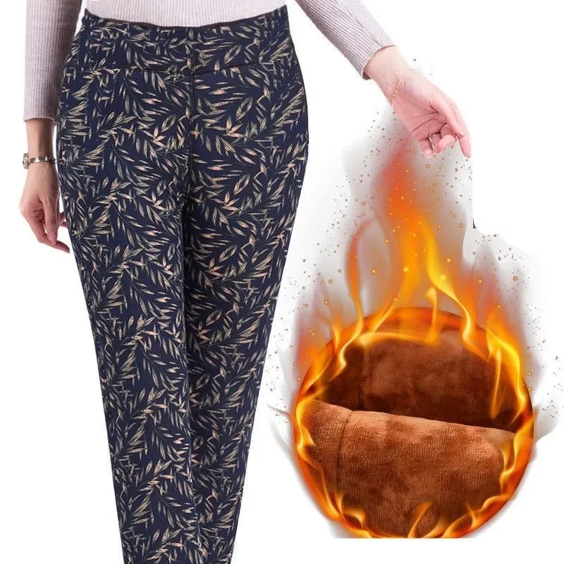 Plus Size 2021 New Middle Aged Women Winter Casual Plus Velvet Straight Pants Female Loose Printed Elastic High Waist Trousers
Plus Size 2021 New Middle Aged Women Winter Casual Plus Velvet Straight Pants Female Loose Printed Elastic High Waist Trousers