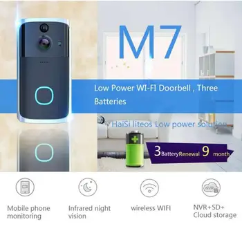 Smart WiFi Remote Video Doorbell Camera Visual Intercom With Chime Night Vision Wireless Door Bell Wireless Home Security Camera
Smart WiFi Remote Video Doorbell Camera Visual Intercom With Chime Night Vision Wireless Door Bell Wireless Home Security Camera