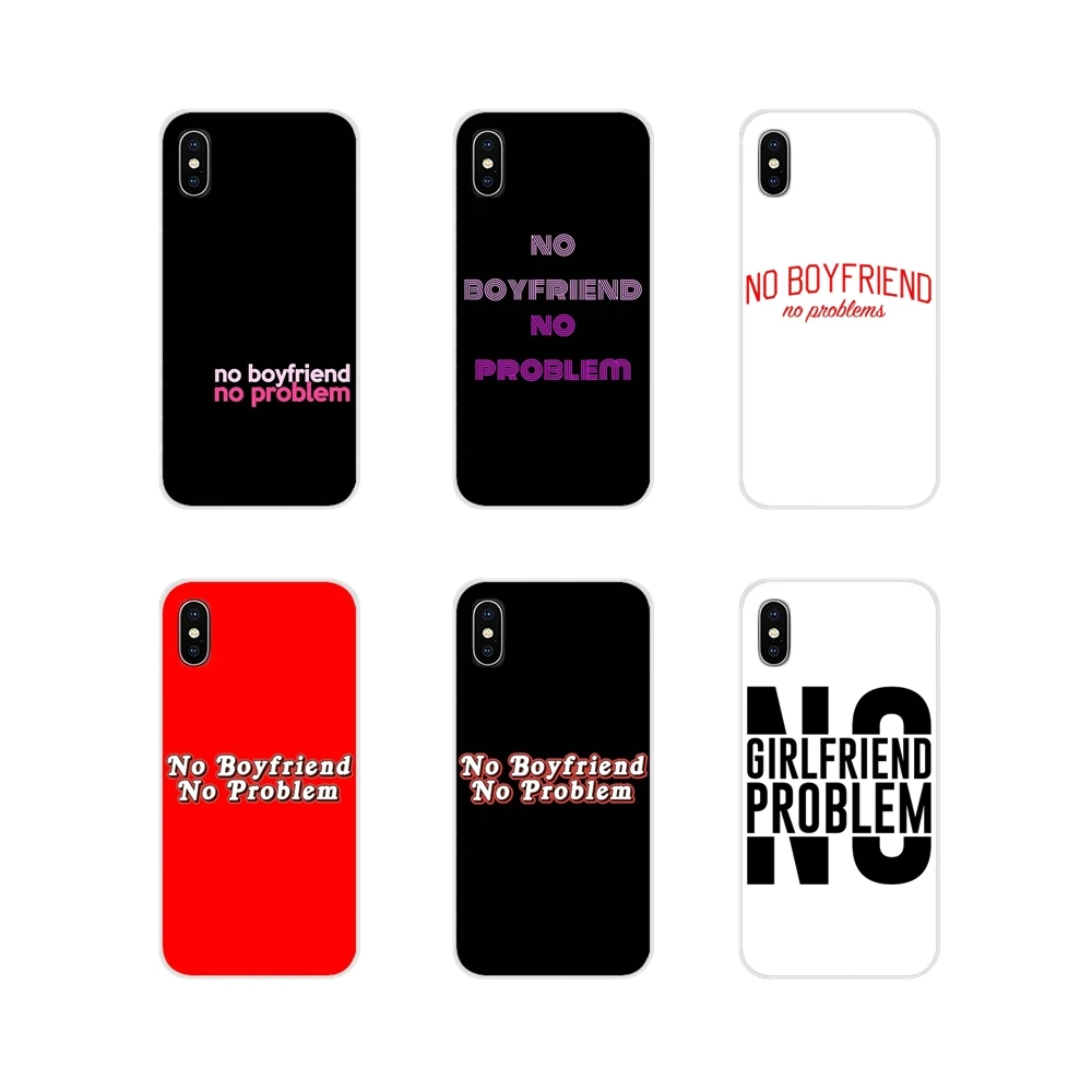 For Huawei G7 G8 P8 P9 P10 P20 P30 Lite Mini Pro P Smart Plus 2017 2018 2019 No Boyfriend Problem letter Silicone Shell Cover | Мобильные