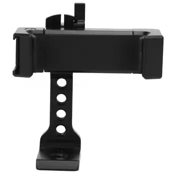 Black Aluminium Alloy Cellphone Holder Photography Bracket with Cold Shoe 1/4 Inch Screw Interface for Microphone Fill Light
Black Aluminium Alloy Cellphone Holder Photography Bracket with Cold Shoe 1/4 Inch Screw Interface for Microphone Fill Light