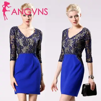 Stylish Lady Sexy Women's Lace Sheath Dress Casual Fashion 3/4 Sleeve V-neck Mini Short Party Cocktail Elegant Dress
Stylish Lady Sexy Women's Lace Sheath Dress Casual Fashion 3/4 Sleeve V-neck Mini Short Party Cocktail Elegant Dress