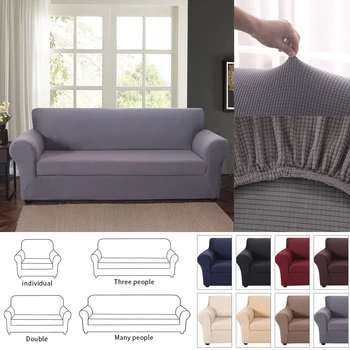 1/2/3/4Seaters Solid Color Jacquard Elastic Sofa Cover Living Room Stretch Sofa Cover Couch Seat Slipcover Furniture Protector 
1/2/3/4Seaters Solid Color Jacquard Elastic Sofa Cover Living Room Stretch Sofa Cover Couch Seat Slipcover Furniture Protector