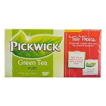 

Pickwick Thé Green Tea Pure, Thé Vert Nature, pur, 20 Sachets de 1,5 g