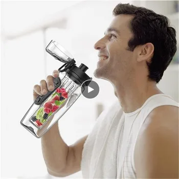 32oz 1000ml Tritan Fruit Infuser Juice Shaker Sports Water Bottle Flip Top Portable Drinkware Bottle Sports Lemon Juice BPA Free
32oz 1000ml Tritan Fruit Infuser Juice Shaker Sports Water Bottle Flip Top Portable Drinkware Bottle Sports Lemon Juice BPA Free