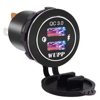 Aluminum Waterproof Dual QC 3.0 USB Fast Charger Socket Power Outlet With Led Light for Car Boat Marine Rv Motorcycle Mobile Pho
Aluminum Waterproof Dual QC 3.0 USB Fast Charger Socket Power Outlet With Led Light for Car Boat Marine Rv Motorcycle Mobile Pho