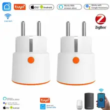EU Plug Smart Socket Zigbee 3.0 Power Outlet With Power Monitor Smart Home Tuya Wireless Socket Work With Alexa Google Assistant
EU Plug Smart Socket Zigbee 3.0 Power Outlet With Power Monitor Smart Home Tuya Wireless Socket Work With Alexa Google Assistant