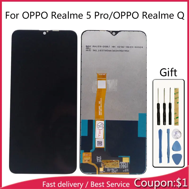 For OPPO Realme 5 Pro RMX1971 Realme Q LCD Display With Touch Screen Sensor Complete Assembly LCD For OPPO Realme 5 Pro Display
For OPPO Realme 5 Pro RMX1971 Realme Q LCD Display With Touch Screen Sensor Complete Assembly LCD For OPPO Realme 5 Pro Display
