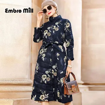 Winter High-End Down Coat Vintage Style Printing Stand Collar Single Breasted Elegant Loose lady Down Coat M-2XL
Winter High-End Down Coat Vintage Style Printing Stand Collar Single Breasted Elegant Loose lady Down Coat M-2XL