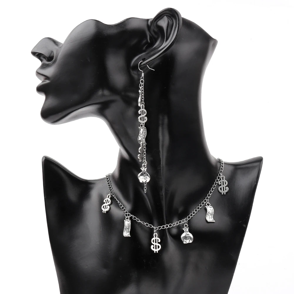 Handcrafted Antique Sliver 100 Dollar Bill Money Currency Pattern Dangle Necklaces For Women Men Unisex Punk Charm Choker
Handcrafted Antique Sliver 100 Dollar Bill Money Currency Pattern Dangle Necklaces For Women Men Unisex Punk Charm Choker