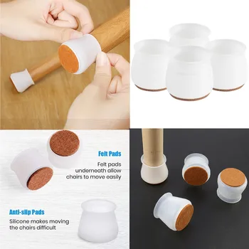 Round Silicone Table Chair Feet Cover Floor Protector Furniture Feet Anti-Scratch Protective Pad Anti-Slip Chair Leg Caps
Round Silicone Table Chair Feet Cover Floor Protector Furniture Feet Anti-Scratch Protective Pad Anti-Slip Chair Leg Caps