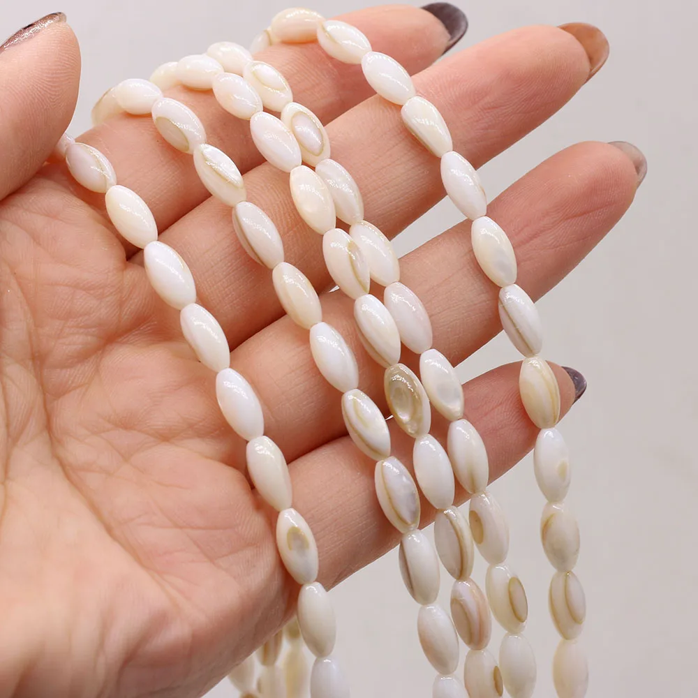 Natural Freshwater Shell Beads Rice Shape for DIY Jewelry Making Necklace Earrings Accessories Gift
Natural Freshwater Shell Beads Rice Shape for DIY Jewelry Making Necklace Earrings Accessories Gift