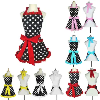 Polka Dot Bowknot Aprons Cotton Aprons Cooking Kitchen Working Adjustable Apron with Pockets for Women Ladies
Polka Dot Bowknot Aprons Cotton Aprons Cooking Kitchen Working Adjustable Apron with Pockets for Women Ladies