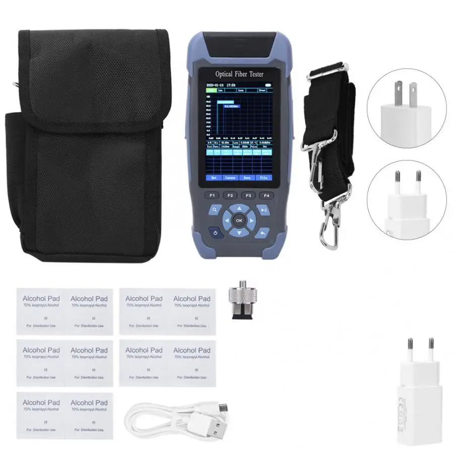JW3302S 3.5in Color Screen LCD Optical Time Domain Reflectometer Tester With 8 Functions Fiber Testing Tool | Инструменты