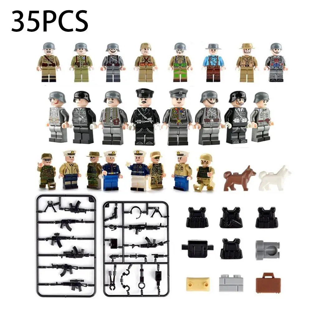 Hot!! 12/35Pcs Military Special Forces Soldiers Military Series Guns Weapons Compatible Legoings Armed SWAT Building Blocks Toys
Hot!! 12/35Pcs Military Special Forces Soldiers Military Series Guns Weapons Compatible Legoings Armed SWAT Building Blocks Toys