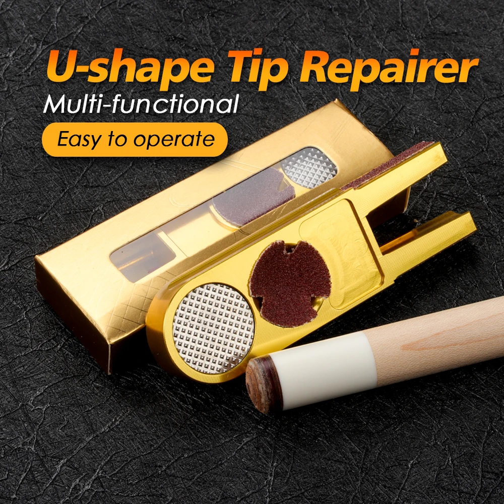 AXD U-shape Tip Trimmers Repairer Aluminum Alloy Full Functioning Tip Shaper Stainless Steel Matte Surface Billiard Accessories
AXD U-shape Tip Trimmers Repairer Aluminum Alloy Full Functioning Tip Shaper Stainless Steel Matte Surface Billiard Accessories