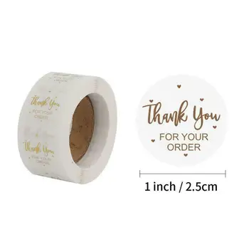 500pcs/roll Thank You For Your Order Stickers Gold Foil Seal Labels For Small Shop
500pcs/roll Thank You For Your Order Stickers Gold Foil Seal Labels For Small Shop