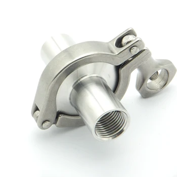 304 Stainless Steel Sanitary Pipe Fitting Set 3/4" BSP Female Thread Ferrule + 1.5" Tri Clamp + Silicon Gasket For Home Brew
304 Stainless Steel Sanitary Pipe Fitting Set 3/4" BSP Female Thread Ferrule + 1.5" Tri Clamp + Silicon Gasket For Home Brew