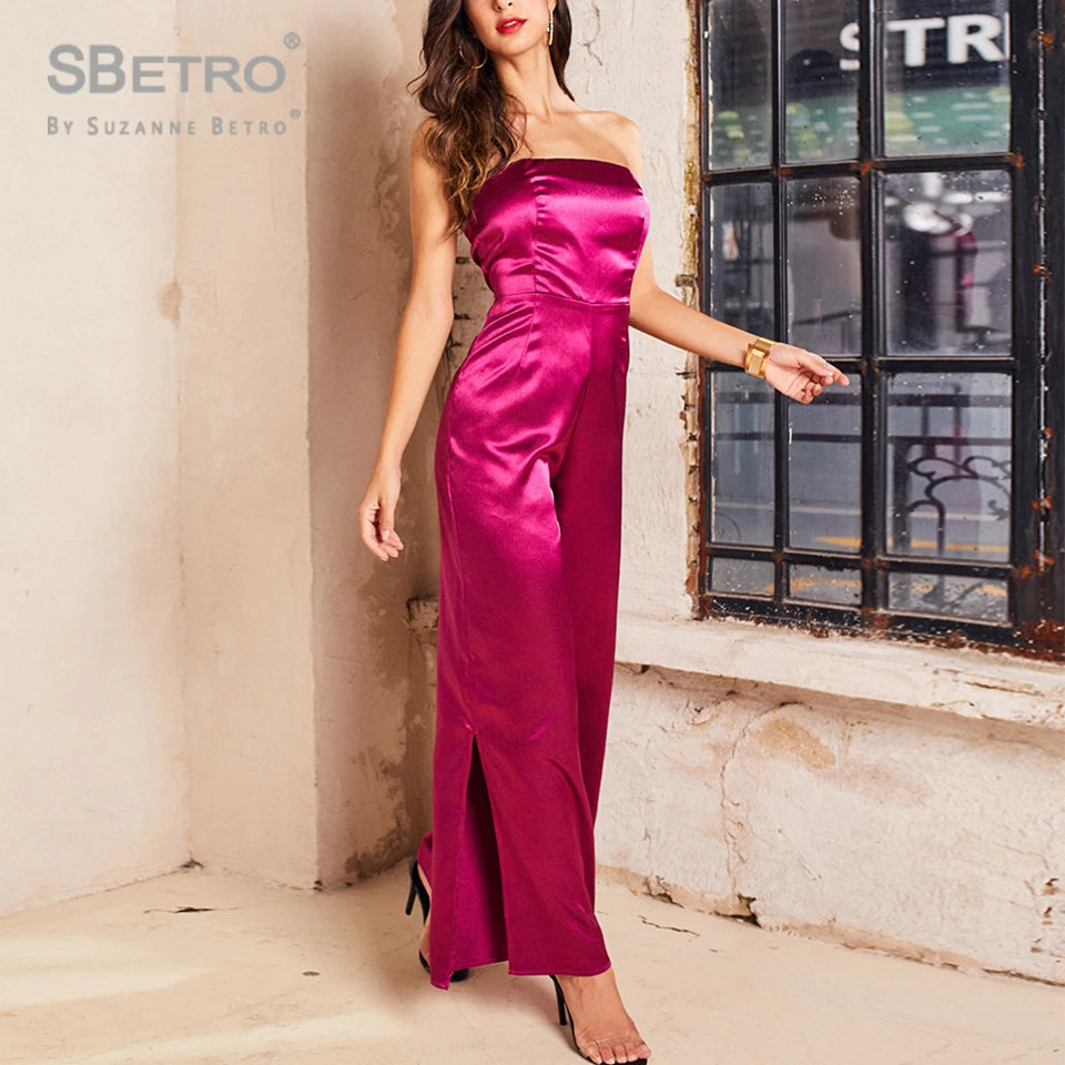SBetro Zip Side Satin Split Wide Leg Jumpsuit Autumn Ladies High Waisted Playsuit Bohemian Office Lady Jumpsuit women
SBetro Zip Side Satin Split Wide Leg Jumpsuit Autumn Ladies High Waisted Playsuit Bohemian Office Lady Jumpsuit women