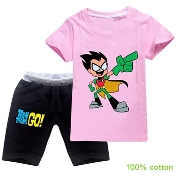 New Big Kids Clothes 2020 Summer T Shirt + Short Suit Cotton Teen Titans GO Baby Girl Clothing Fashion Boys Tops Sets 10 12 Year
New Big Kids Clothes 2020 Summer T Shirt + Short Suit Cotton Teen Titans GO Baby Girl Clothing Fashion Boys Tops Sets 10 12 Year