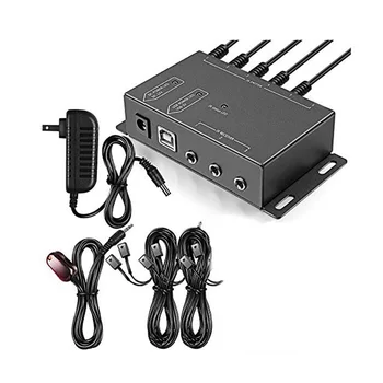 Repeater Cable Box Remote Control Stereo 12VDC DVD Player IR Transceiver 30mA 6 Emitters Satellite TV Devices Kit Amplifier 
Repeater Cable Box Remote Control Stereo 12VDC DVD Player IR Transceiver 30mA 6 Emitters Satellite TV Devices Kit Amplifier