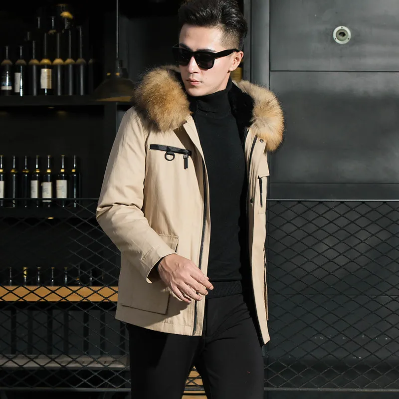 Natural Rabbit Liner Parka Winter Men Real Raccoon Fur Collar Coat Plus Size Jacket Casaco YC-011 YY894
Natural Rabbit Liner Parka Winter Men Real Raccoon Fur Collar Coat Plus Size Jacket Casaco YC-011 YY894