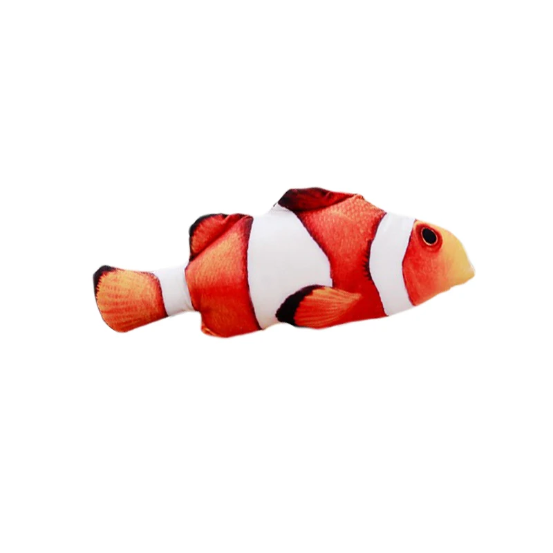 Soft Clownfish Stuffed Simulation Mint Kitten Chewing Bite Play Catnip Cat Toy Child Stuffed Plush Toys 20/30/40/60cm
Soft Clownfish Stuffed Simulation Mint Kitten Chewing Bite Play Catnip Cat Toy Child Stuffed Plush Toys 20/30/40/60cm