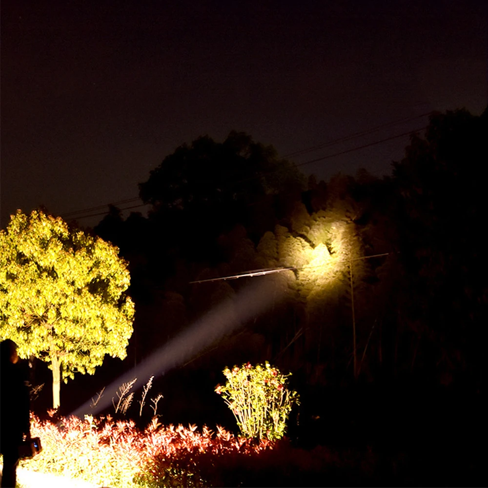 Rechargeable Power Bank Function for Outdoor Lighting Super Bright L2 XHP70 LED Searchlight Double Head Warning Lamp Rechargeable Power Bank Function for Outdoor Lighting Super Bright L2 XHP70 LED Searchlight Double Head Warning Lamp