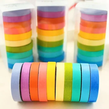 10 Pcs/Set Rainbow Washi Tape Cute Masking Tape Decorative Adhesive Tape For Sticker Scrapbooking DIY Diary Stationery Tape
10 Pcs/Set Rainbow Washi Tape Cute Masking Tape Decorative Adhesive Tape For Sticker Scrapbooking DIY Diary Stationery Tape